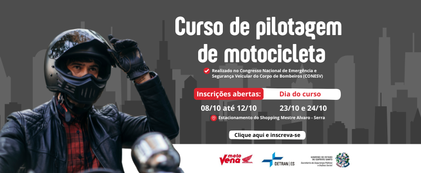 Detran|ES oferece cursos de pilotagem de motocicleta gratuitamente para população