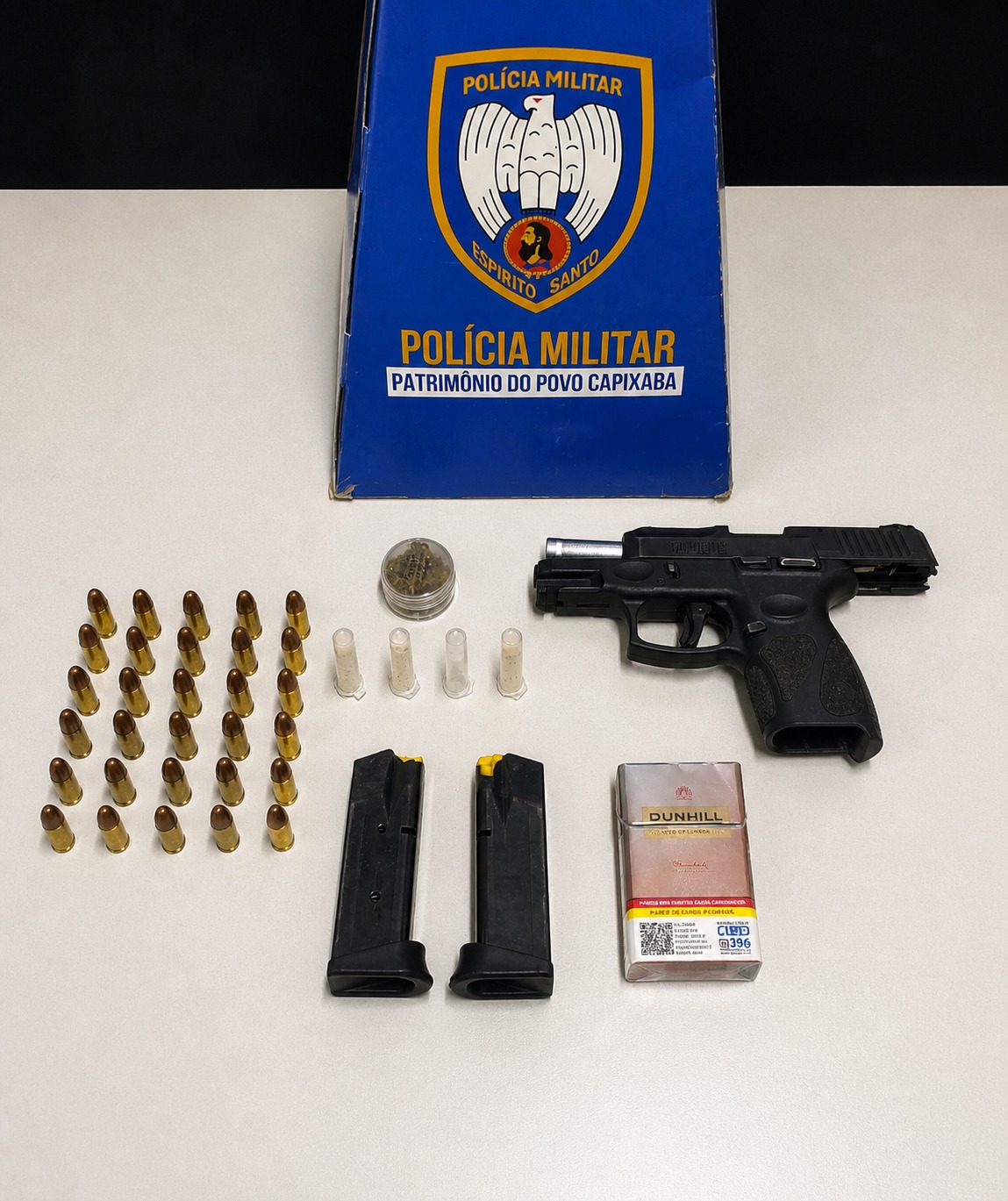 Polícia Militar apreende arma, munições e drogas em Água Doce do Norte
