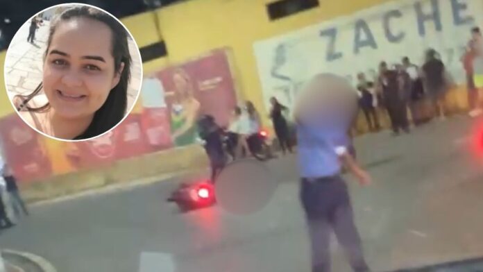 Mulher morre ao cair de moto entre carro e ônibus em Colatina