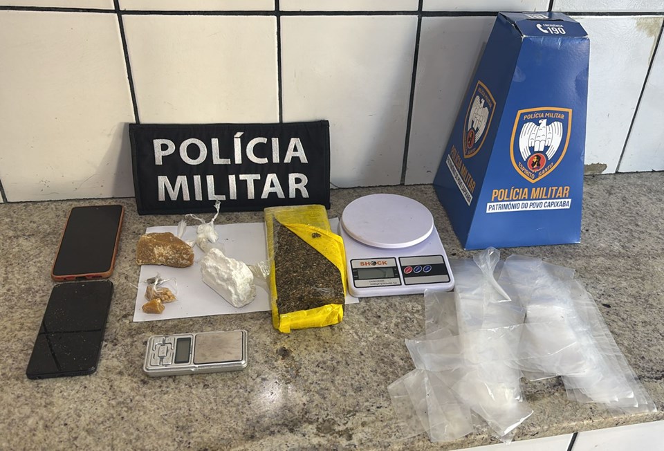 2º BPM apreende drogas e detém suspeito por tráfico em Boa Esperança