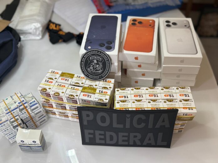 Empresário é preso pela PF no ES com iPhones 17 e remédios internacionais para emagrecer