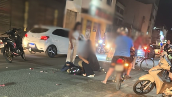 Jovem fica ferida em acidente com fuga de motociclista em São Gabriel da Palha