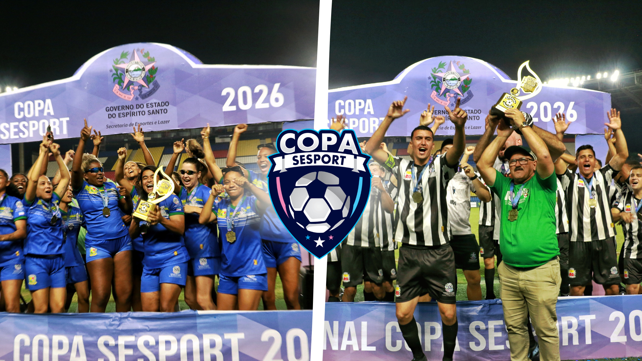 São Mateus, no feminino, e Irupi, no masculino, são os campeões da Copa Sesport Publicado em: 31/05/2026 13h17 - Atualizado em: 31/05/2026 13h46