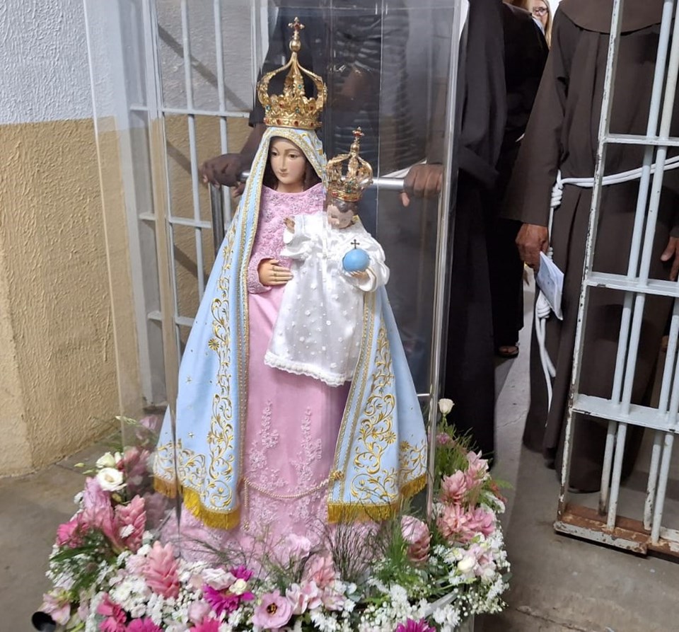 Festa da Penha 2026: Imagem de Nossa Senhora da Penha percorre presídio feminino de Cariacica pelo terceiro ano consecutivo