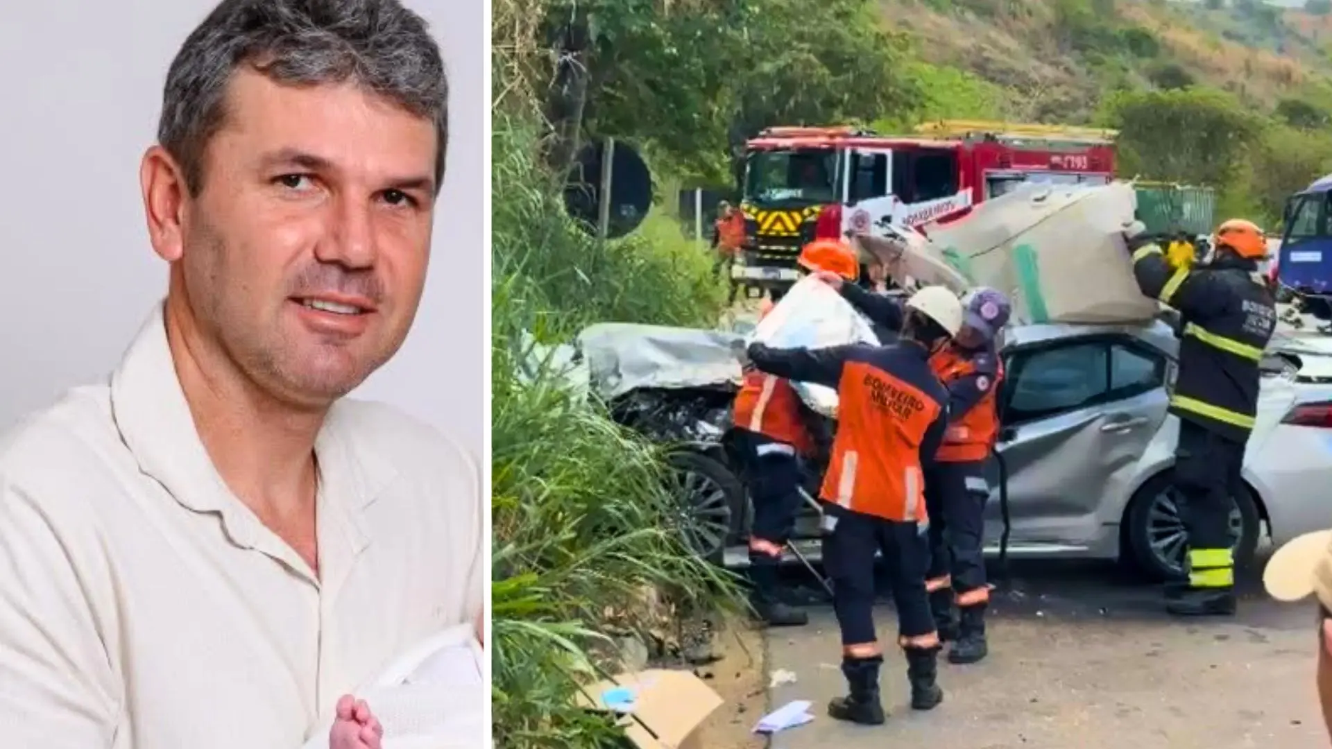 Corpo de homem que morreu em um acidente em Colatina está sendo veleado em Águia Branca
