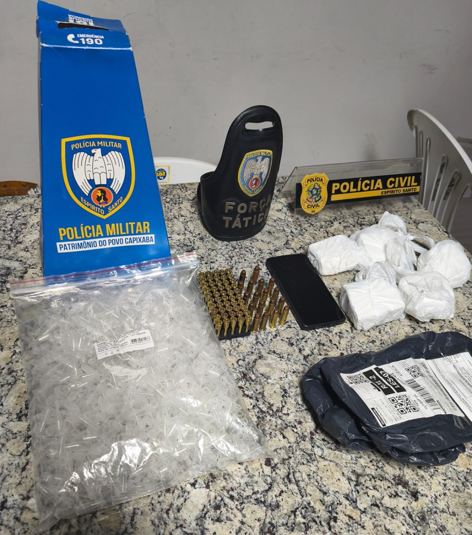 Ação conjunta das Polícias Civil e Militar prende suspeito de tráfico de drogas em São Gabriel da Palha