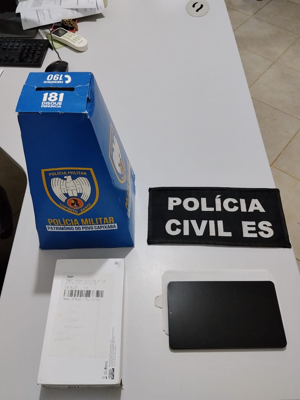 Polícia recupera tablet furtado em Alto Rio Novo e prende suspeito por receptação